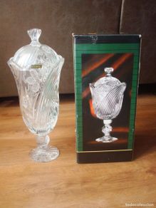 Vintage: Jarrón de cristal Eliza (Irena) 40 x 18 (4,5 kg)